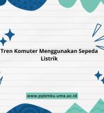 Tren Komuter Menggunakan Sepeda Listrik