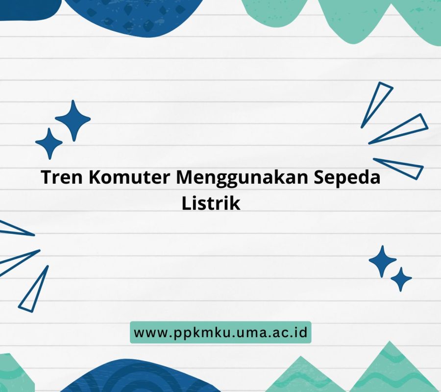 Tren Komuter Menggunakan Sepeda Listrik